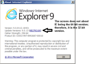 Installing JAVA on Windows 7 (64-bit) OS and IE 9 (32-bit) version ...