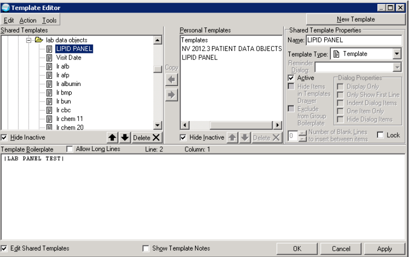 Pull Lab Results in to a Note Title | Medsphere Support